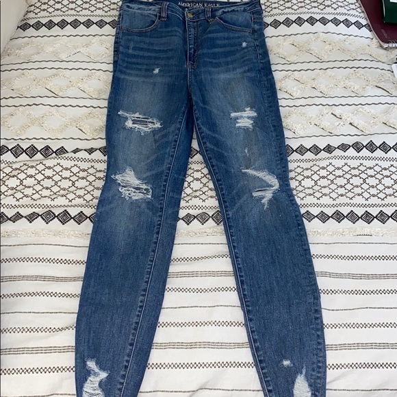 American Eagle Outfitters Denim - American Eagle highest Rise Jeggings (Destroyed)